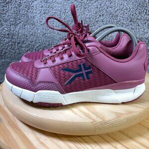 Kuru Quantum 2 Running Shoe Womens Size 7.5 Burgundy Blue Gym Training Sneakers